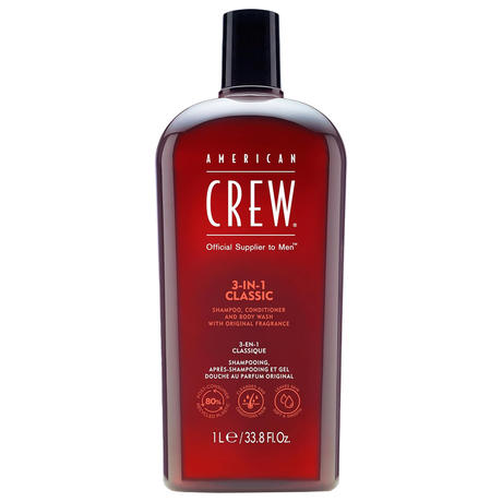 American Crew 3In1 Classic Shampoo, Conditioner & Body Wash 1 Liter