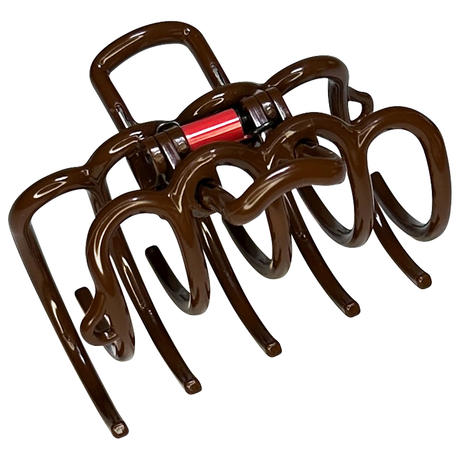 doouup Pince à cheveux marron chocolat