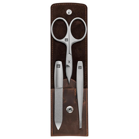 ZWILLING Premium Set de manucure 3 pièces brun