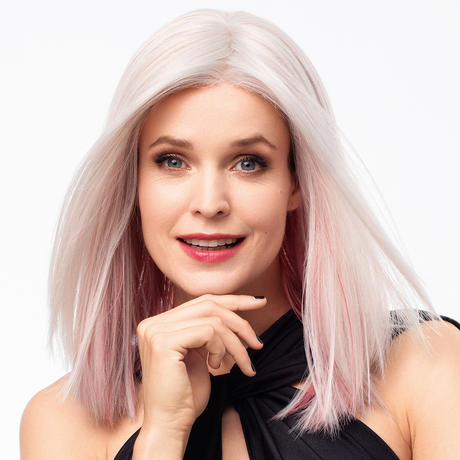 Gisela Mayer Magic Rave synthetic hair wig Pink & Rosewood