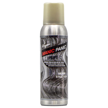 Manic Panic Amplified Spray-On Color Silver Stiletto