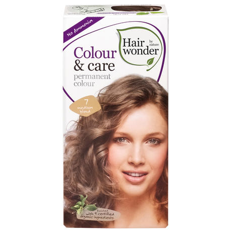 Hairwonder Colour & Care permanent colour 7 medium blond