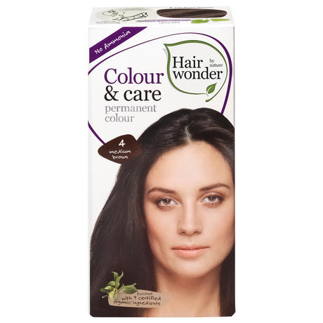 Hairwonder Colour & Care permanent colour 4 medium brown
