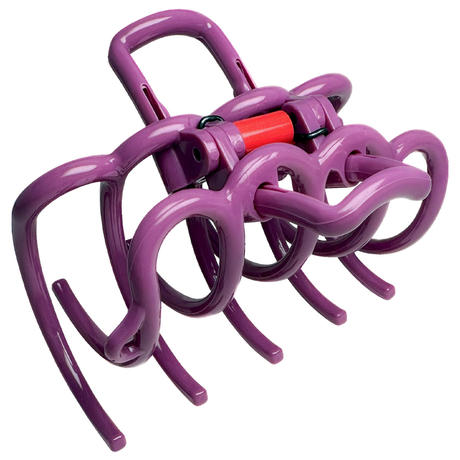 doouup Pinza para el pelo con lazo morado