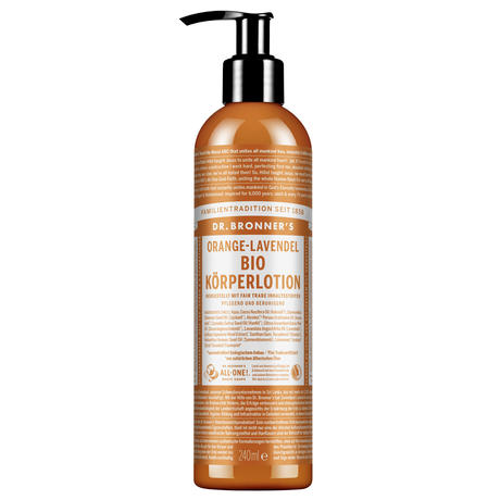 DR. BRONNER'S Lotion corporelle bio orange-lavande