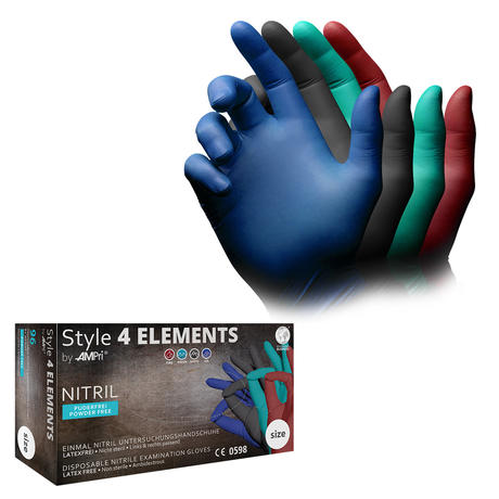 AMPri Style 4 Elements Nitrilhandschuhe L