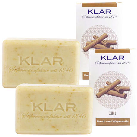 KLAR Dúo de jabones de canela
