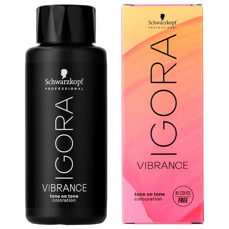 Schwarzkopf Professional IGORA VIBRANCE Tone on Tone Coloration 6-23 Dunkelblond Asch Matt, 60 ml