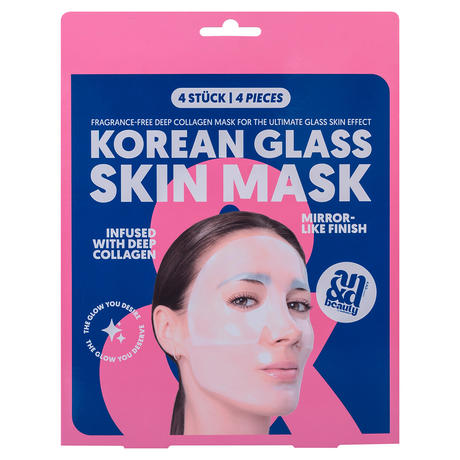 A.N.D. beauty Korean Glass Skin Collagen Mask 4 Stück