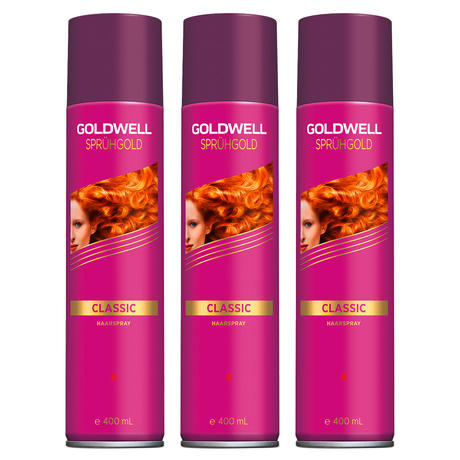 Goldwell Sprühgold Classic Haarspray 3er Set Medi