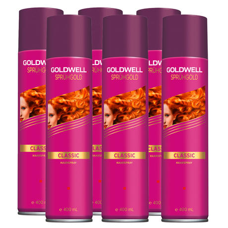 Goldwell Sprühgold Classic Haarspray 6er Set Medi