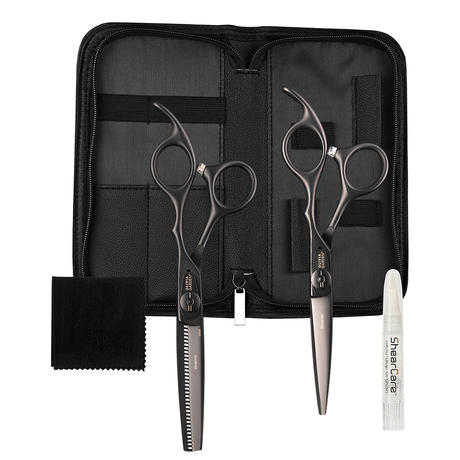 Olivia Garden Xtreme Matt Black Scheren-Set