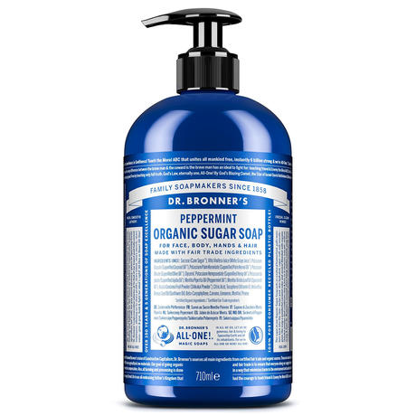DR. BRONNER'S ORGANIC SUGAR SOAP Peppermint