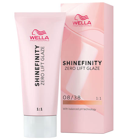 Wella Shinefinity Zero Lift Glaze 08/38 Honey Latte - hellblond gold-perl 60 ml