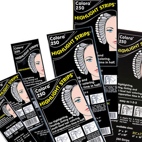 Dynatron Colora Highlight Strips-Strähnenpapier (250 Stück)