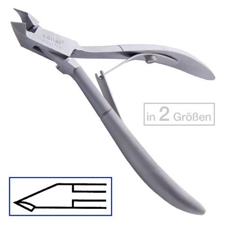 Canal Hautzange rostfrei, 10 cm, Schneidlänge 5 mm