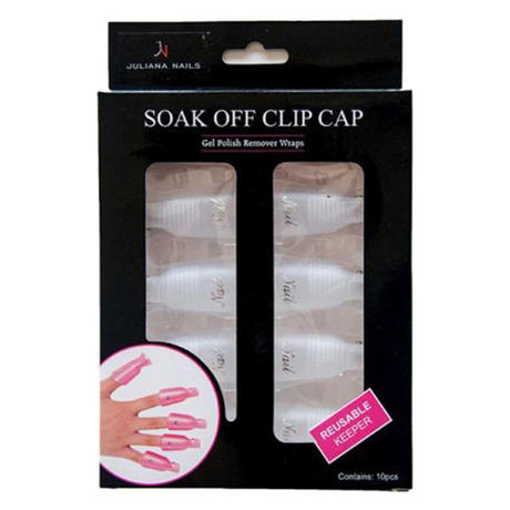 Juliana Nails Remover Clips Violett, Pro Packung 10 Stück