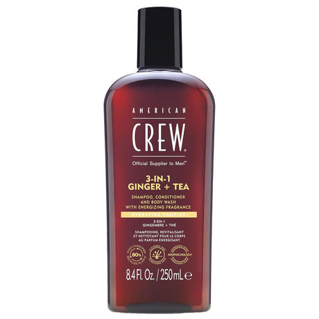 American Crew 3In1 Ginger & Tea Shampoo, Conditioner & Body Wash