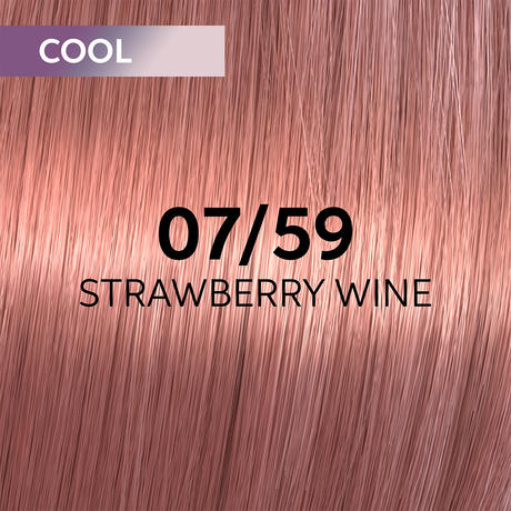 Wella Shinefinity 07/59 Strawberry Wine - mittelblond mahagoni-cendré 60 ml