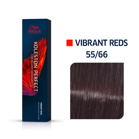 Wella Koleston Perfect Vibrant Reds 55/66 Hellbraun Intensiv Violett Intensiv, 60 ml