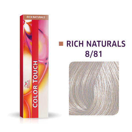 Wella Color Touch Rich Naturals 8/81 Blond clair perle cendré