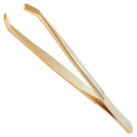 Canal Pince à cheveux courbée en forme de griffe, dorée, 9 cm