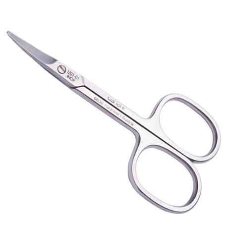 Canal Babyschere gebogen rostfrei, 9 cm inkl. Bärchen-Etui