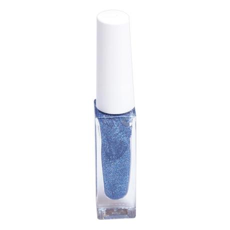 Juliana Nails Nail Stripe Nagellack Bleu pailleté (6), bouteille 7 ml