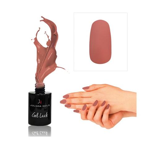 Juliana Nails Gel Lack Nude Rouge, bouteille 6 ml