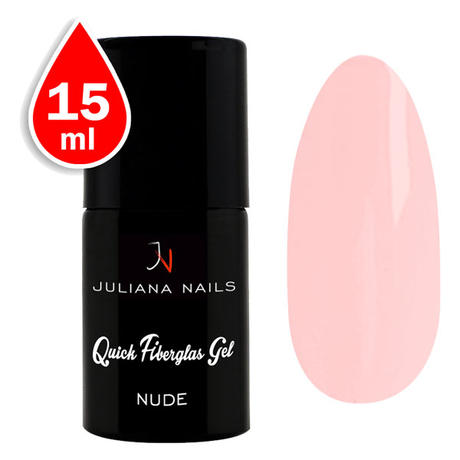 Juliana Nails Quick Fiberglas Gel Nude, 15 ml