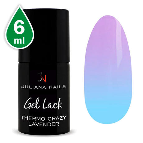 Juliana Nails Gel Lack Thermo Effekt Crazy Lavender, bottle 6 ml