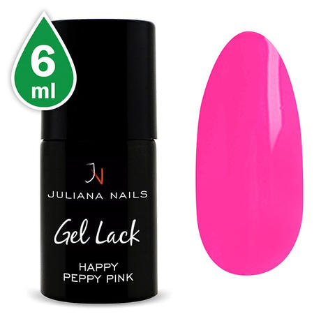 Juliana Nails Gel Lack Happy Peppy Pink, Flasche 6 ml