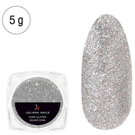 Juliana Nails Pure Glitter Étoile d'argent 5 g