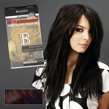 Balmain Soft Blend Weaving Extensions 40 cm 4/8 Medium Brown/Dark Coco Blond