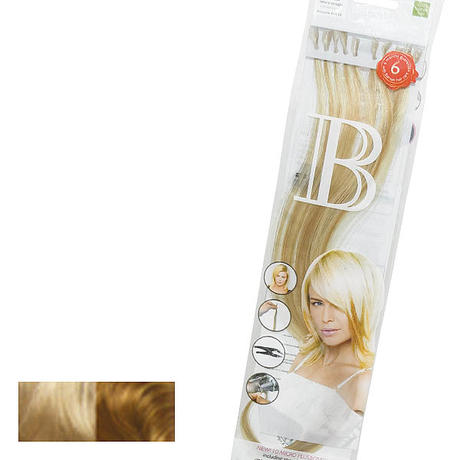 Balmain Fill-In Extensions Natural Straight Duotone 614/23 Natural Blond/Extra Light Gold Blond