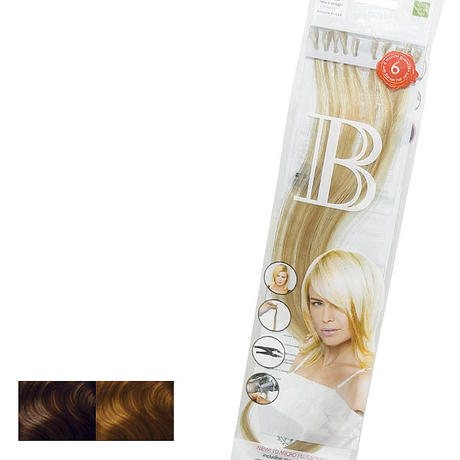 Balmain Fill-In Extensions Natural Straight Duotone 8/27 (level 8) Dark Coco Blond/Medium Beige Blond