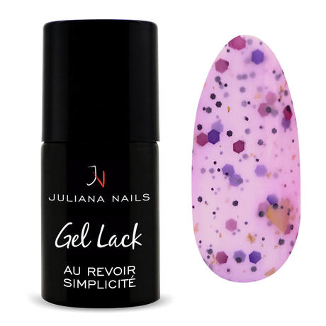 Juliana Nails Gel Lack Glitter/Shimmer Au Revoir Simplicité, Flasche 6 ml