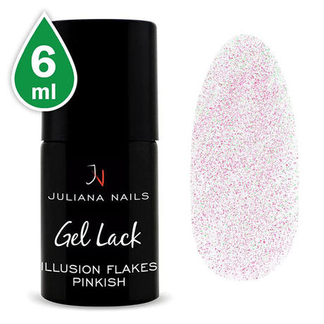 Juliana Nails Gel Lack Glitter/Shimmer Illusion Flakes Pinkish 6 ml
