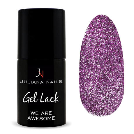 Juliana Nails Gel Lack Glitter/Shimmer We Are Awesome, Flasche 6 ml