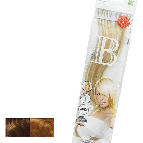 Balmain Fill-In Extensions Natural Straight Duotone 12/25 Medium Blond/Ultra Light Gold Blond