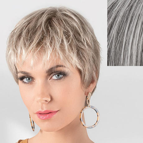 Ellen Wille Hair Society Perruque en cheveux synthétiques Aura mélange sel/poivre